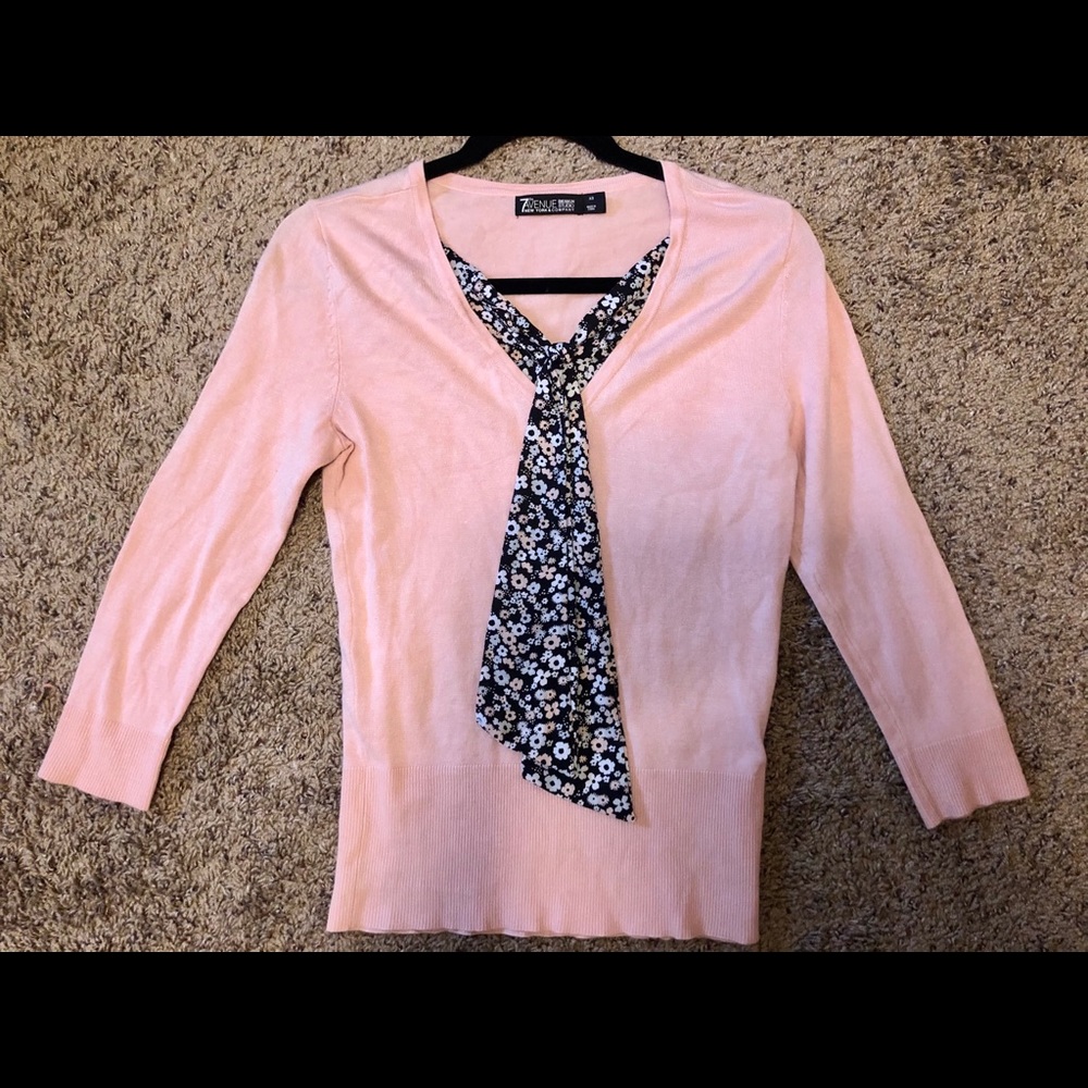 New York & Company 3/4 Sleeve Sweater - X-Small
